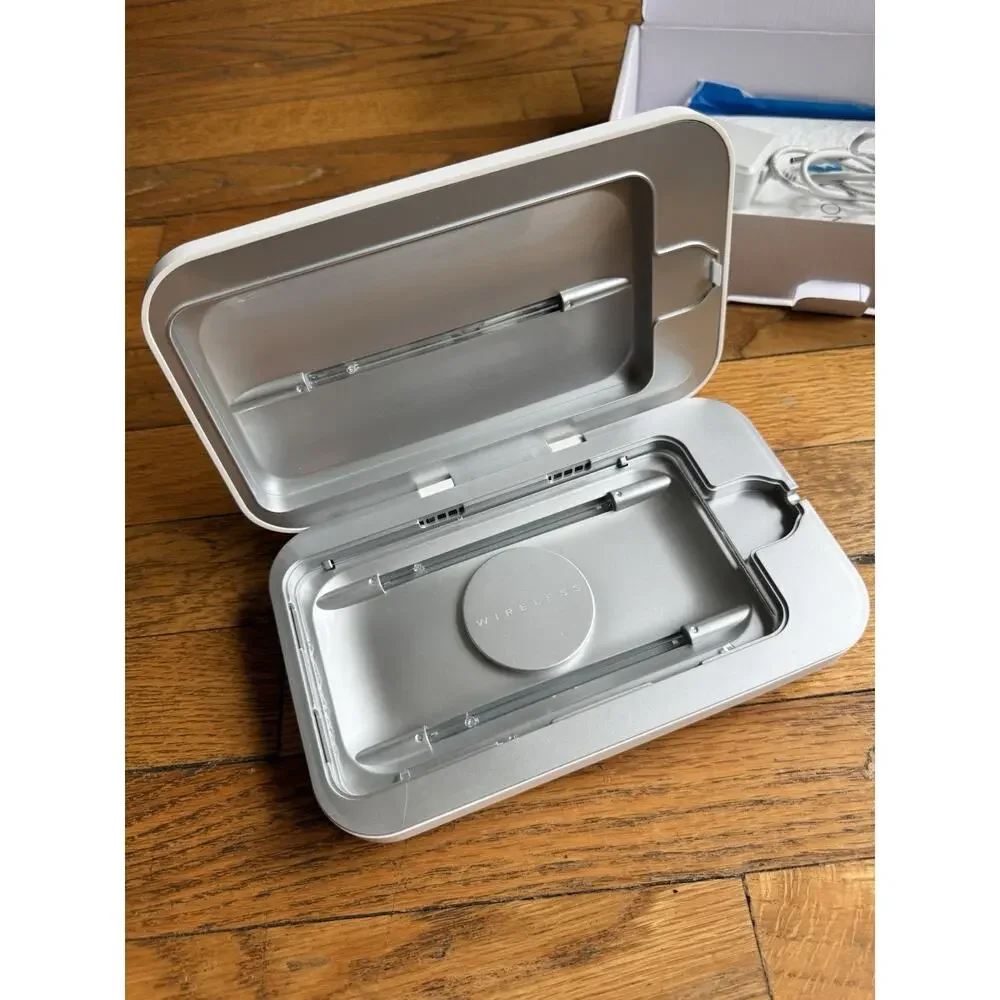 PhoneSoap Wireless UV Phone Sanitizer and Universal Charger Box White